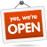 Yes we're open
